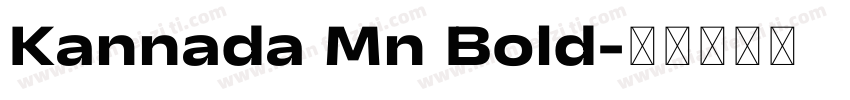 Kannada Mn Bold字体转换